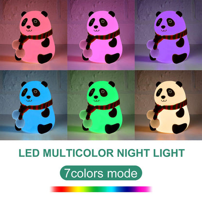 Cute Panda Silicon Night Lamp